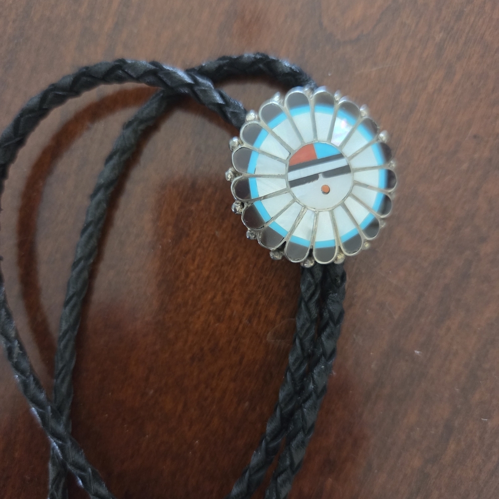 Vintage Blue and Silver Bolo